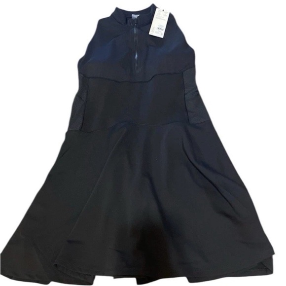 Calia Dresses & Skirts - Calia Sleeveless Black Fit-and-Flare Dress with Zip Neck/ NWT XXL